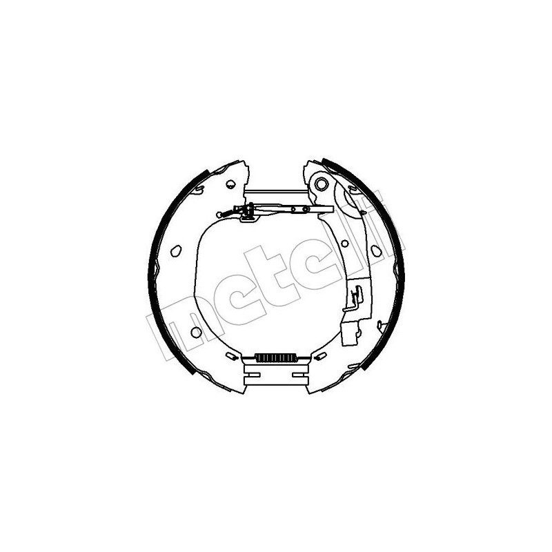 Jeu de mâchoires de frein METELLI