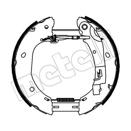 Jeu de mâchoires de frein METELLI