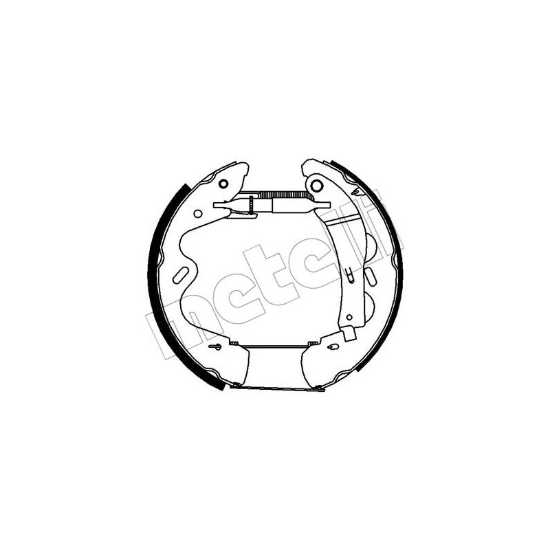 Jeu de mâchoires de frein METELLI