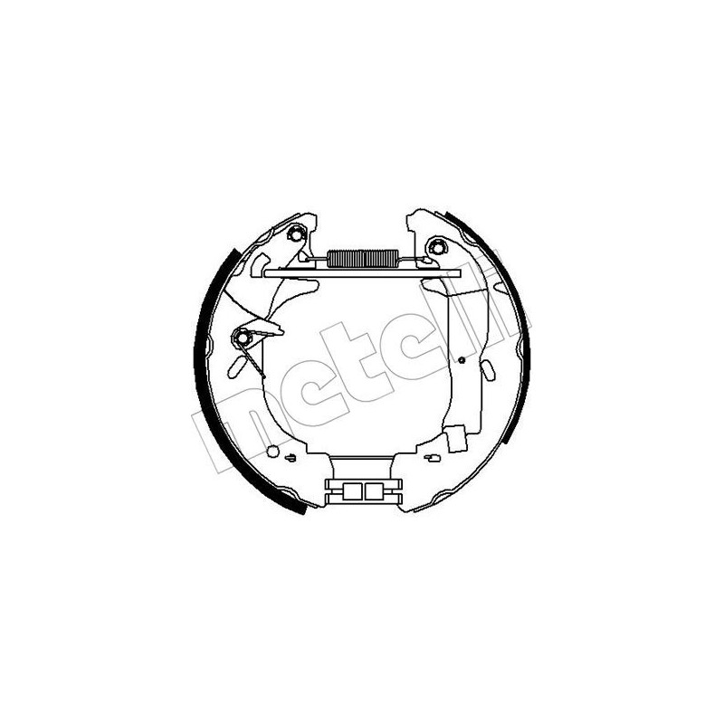 Jeu de mâchoires de frein METELLI