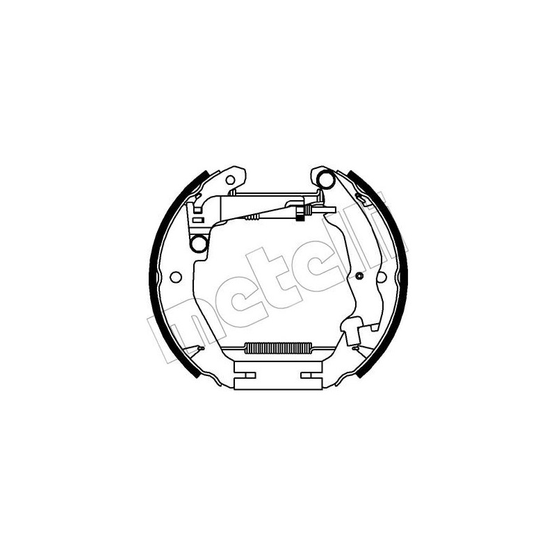 Jeu de mâchoires de frein METELLI