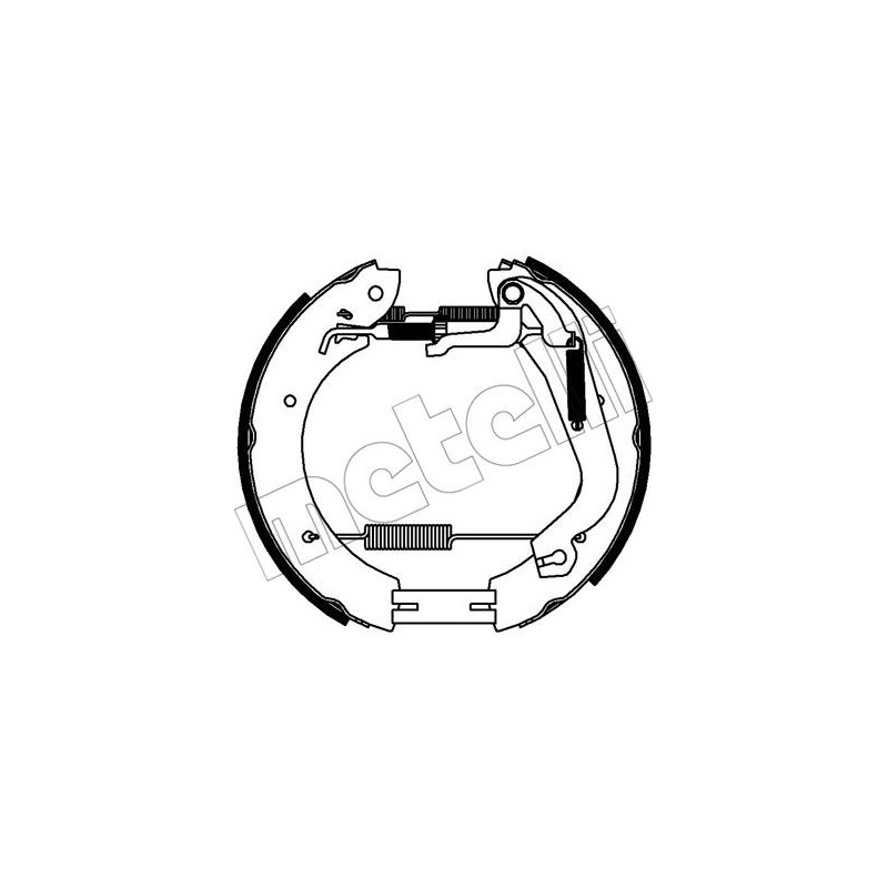 Jeu de mâchoires de frein METELLI