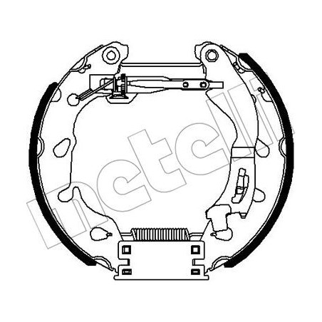 Jeu de mâchoires de frein METELLI