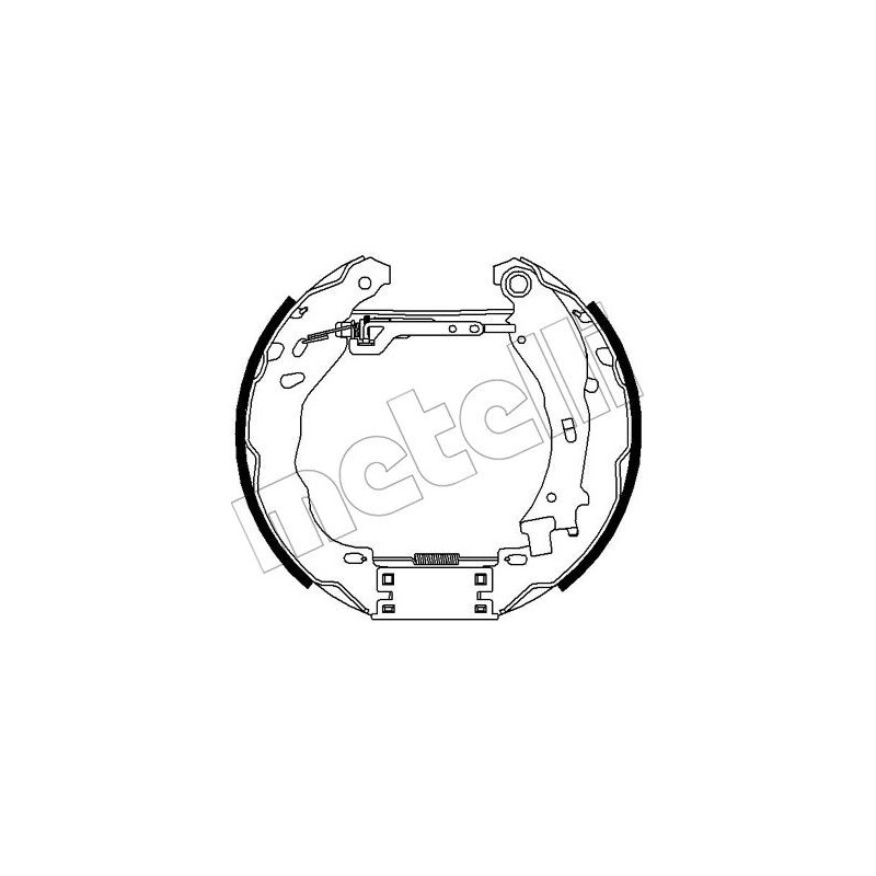 Jeu de mâchoires de frein METELLI