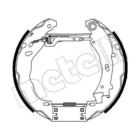 Jeu de mâchoires de frein METELLI