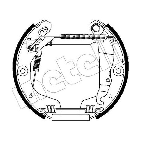 Jeu de mâchoires de frein METELLI