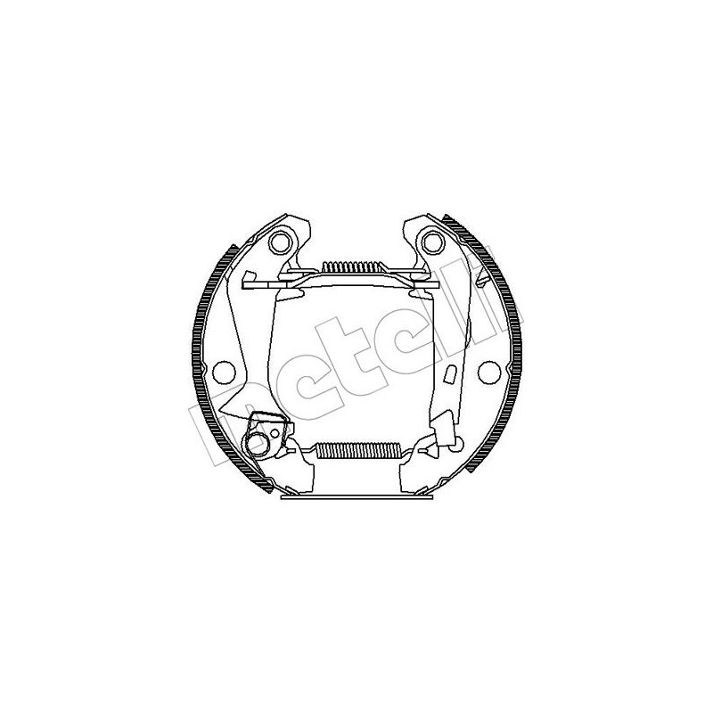 Jeu de mâchoires de frein METELLI