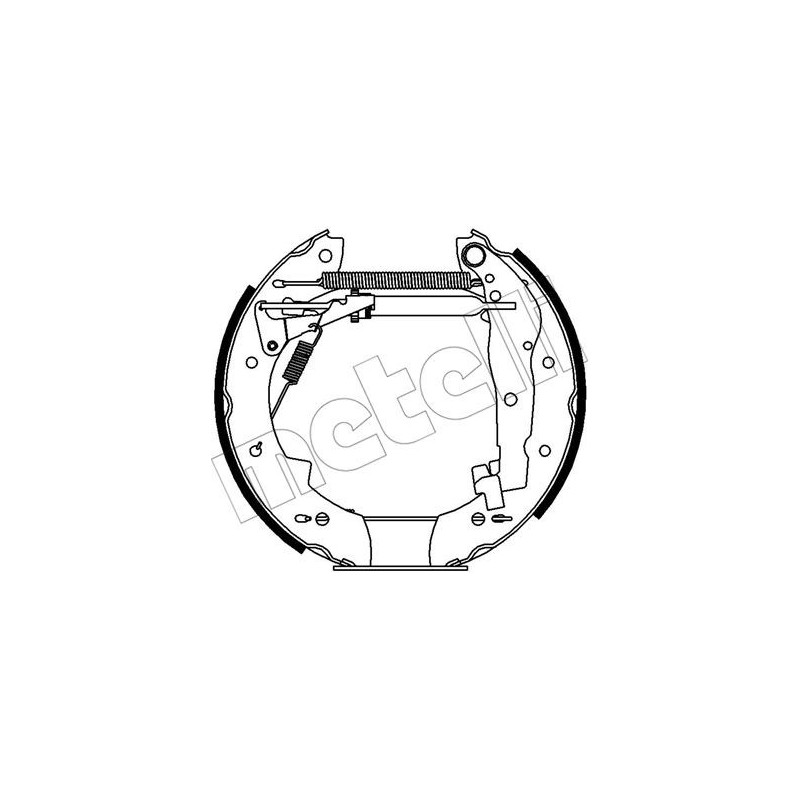 Jeu de mâchoires de frein METELLI