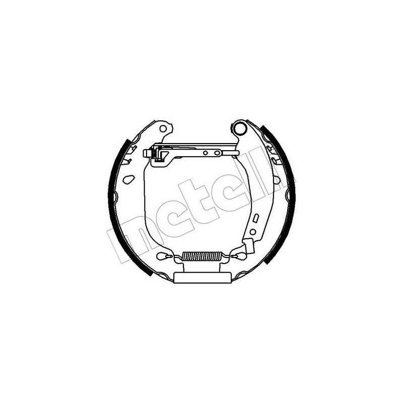 Jeu de mâchoires de frein METELLI