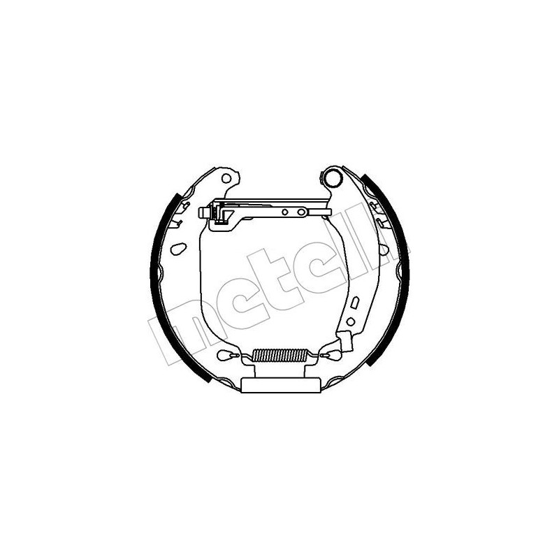 Jeu de mâchoires de frein METELLI