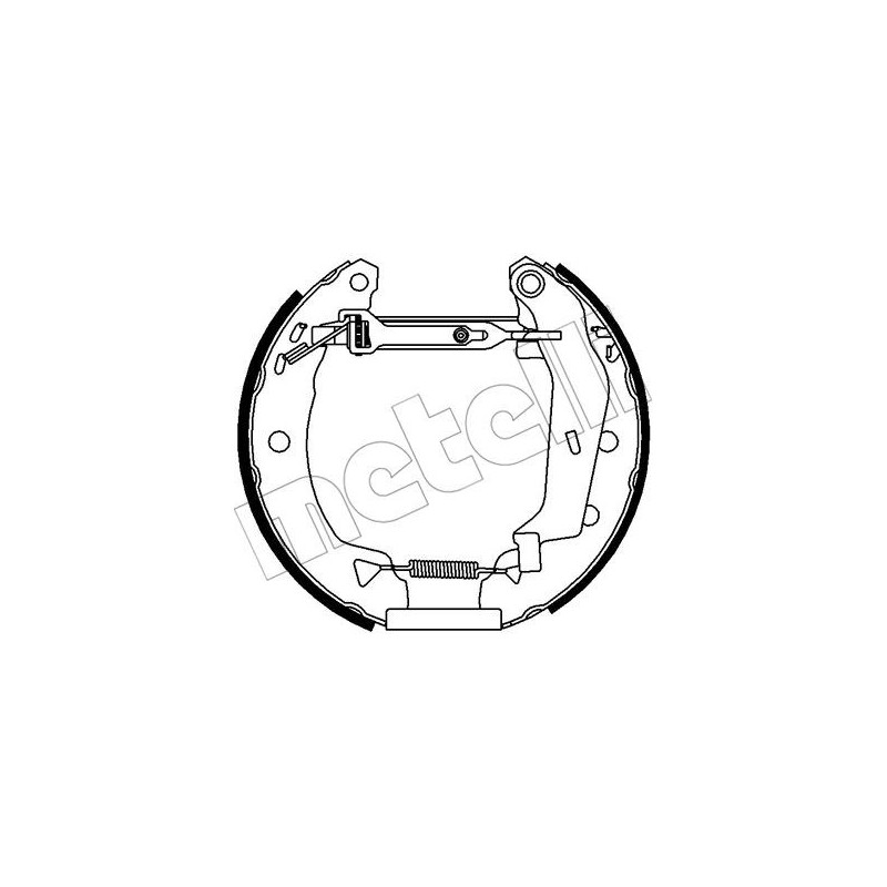 Jeu de mâchoires de frein METELLI