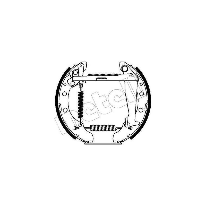 Jeu de mâchoires de frein METELLI