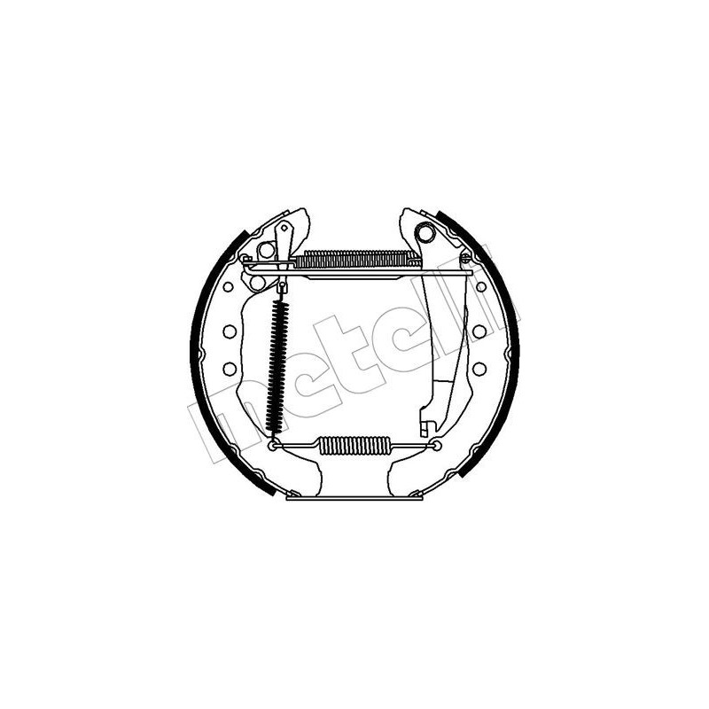 Jeu de mâchoires de frein METELLI