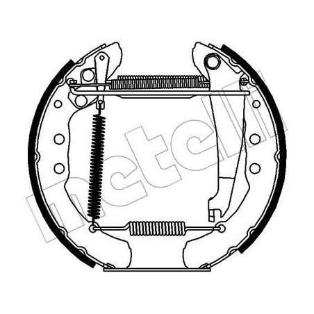 Jeu de mâchoires de frein METELLI