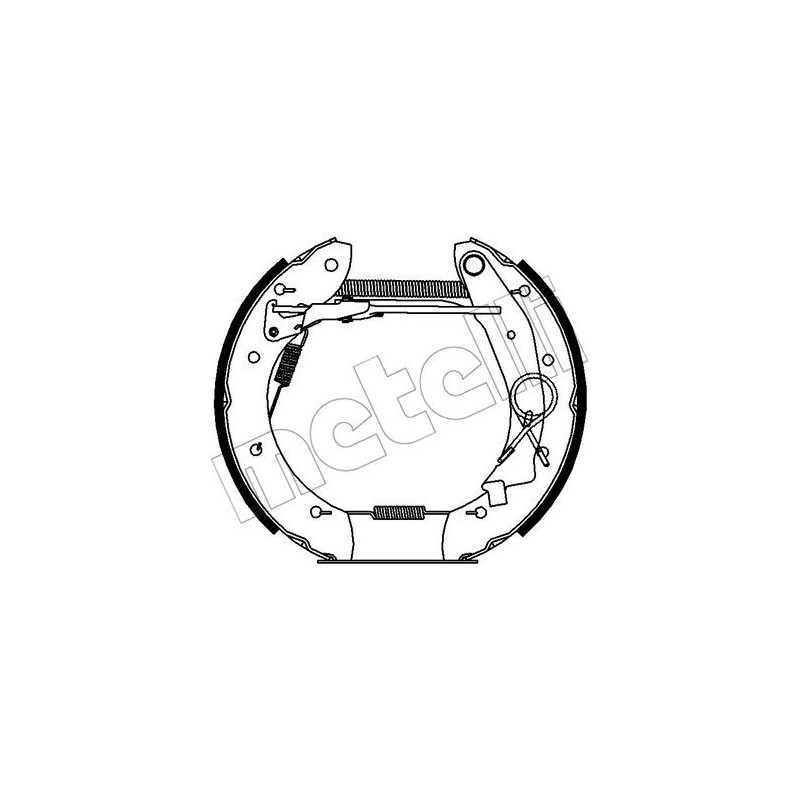 Jeu de mâchoires de frein METELLI