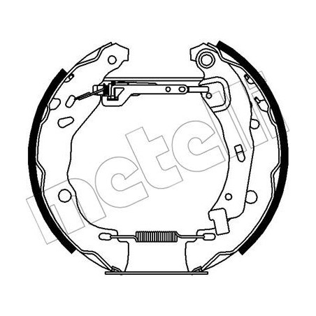 Jeu de mâchoires de frein METELLI