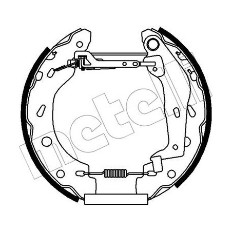 Jeu de mâchoires de frein METELLI