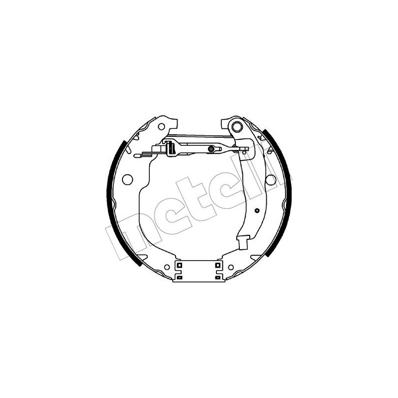 Jeu de mâchoires de frein METELLI