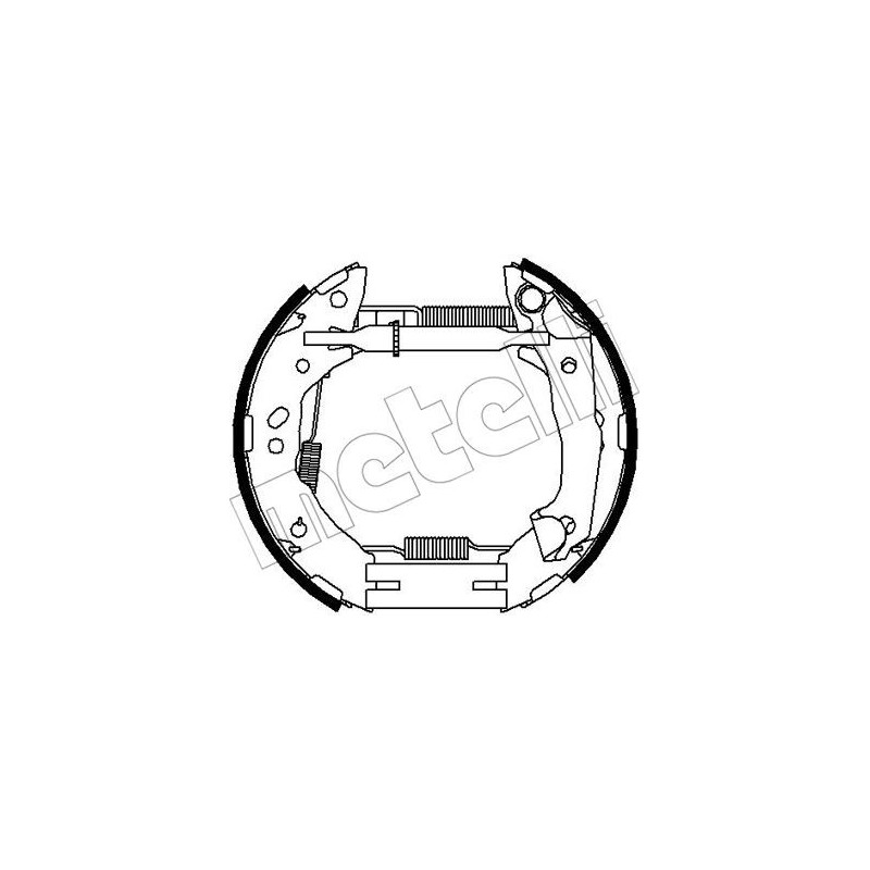 Jeu de mâchoires de frein METELLI