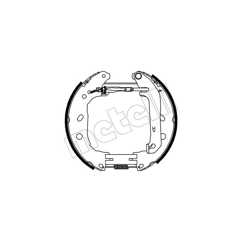 Jeu de mâchoires de frein METELLI