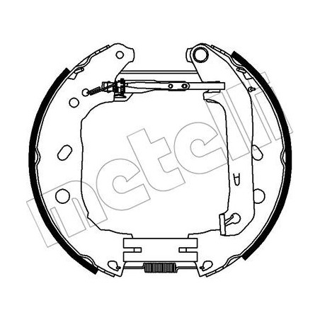 Jeu de mâchoires de frein METELLI