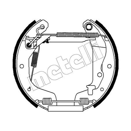 Jeu de mâchoires de frein METELLI