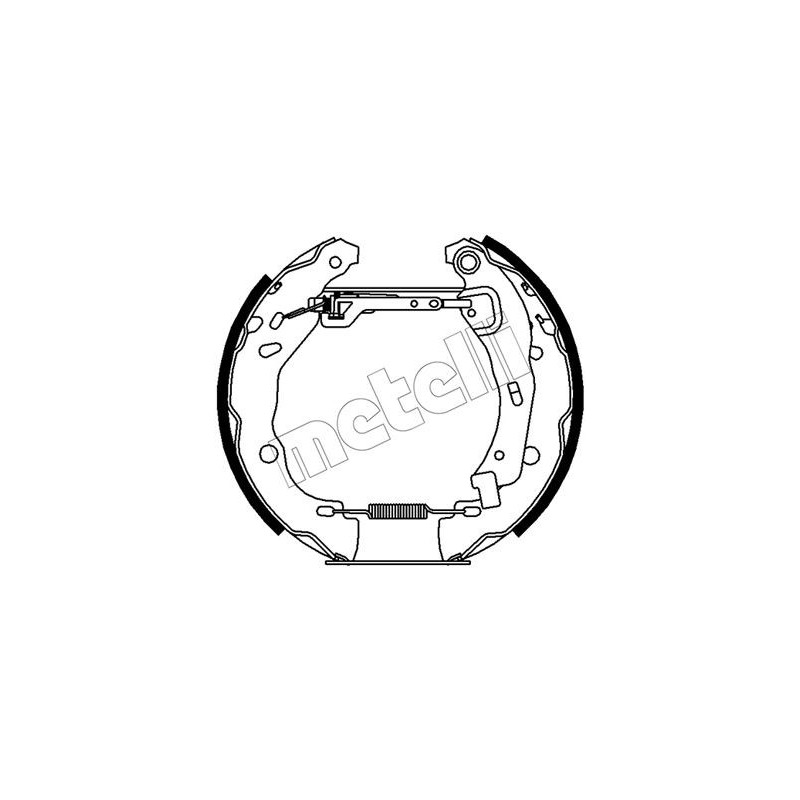 Jeu de mâchoires de frein METELLI