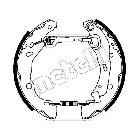 Jeu de mâchoires de frein METELLI