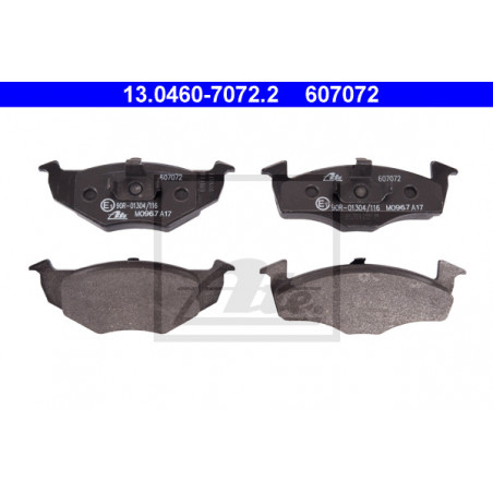 Jeu de quatre plaquettes de frein à disque ATE