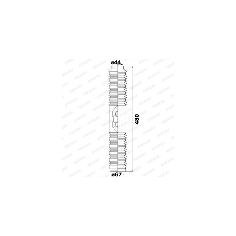 Jeu de joints-soufflets (direction) MOOG