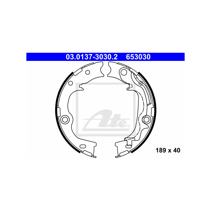 Jeu de mâchoires de frein (frein de stationnement) ATE