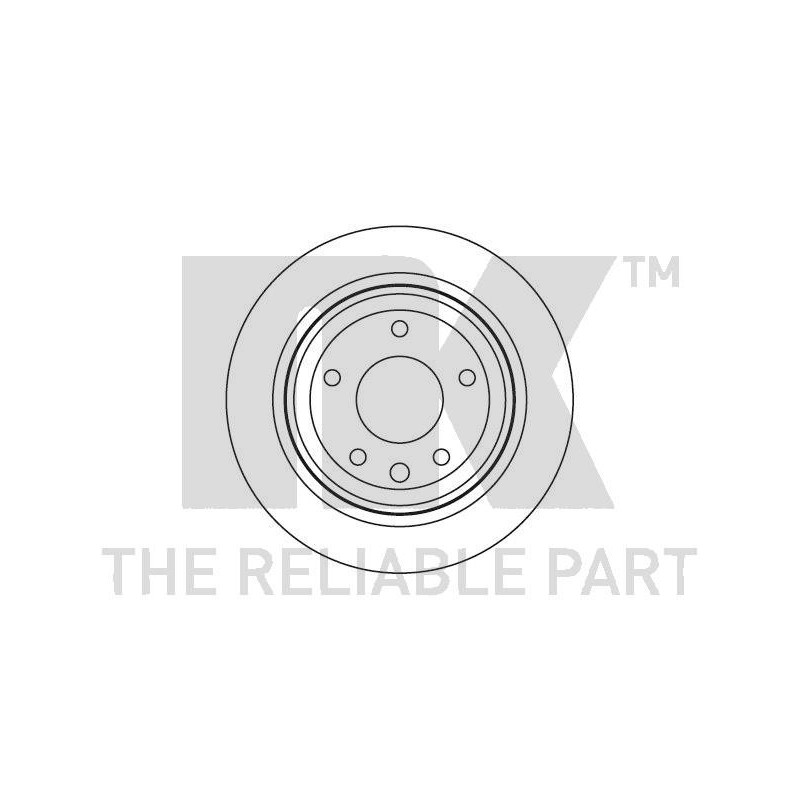 Jeu de 2 disques de frein NK