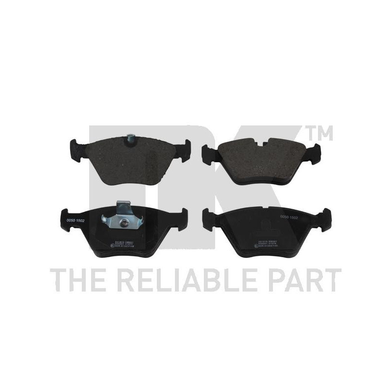 Jeu de quatre plaquettes de frein à disque NK