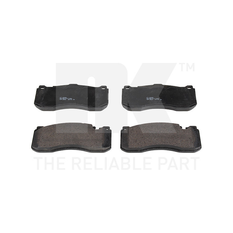 Jeu de quatre plaquettes de frein à disque NK