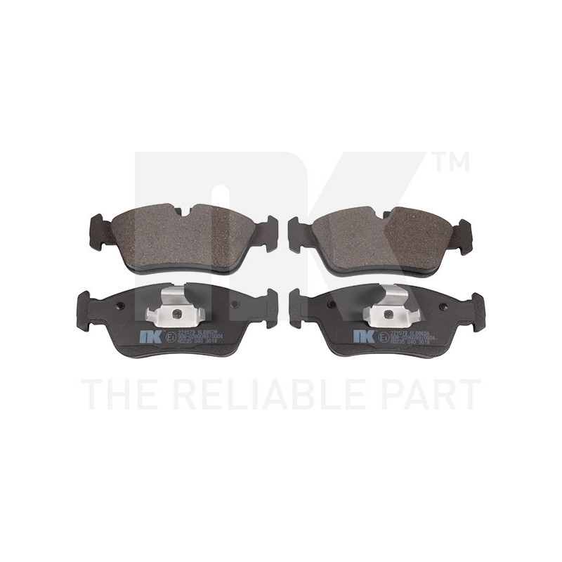 Jeu de quatre plaquettes de frein à disque NK