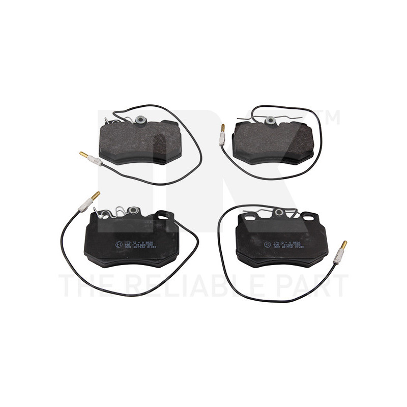 Jeu de quatre plaquettes de frein à disque NK