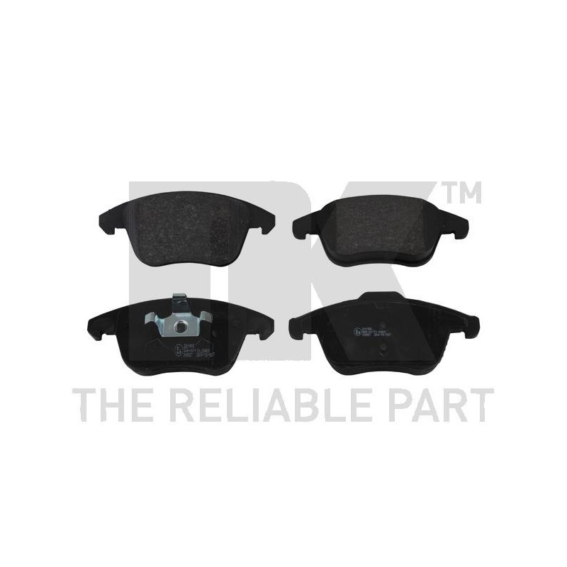 Jeu de quatre plaquettes de frein à disque NK