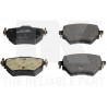 Jeu de quatre plaquettes de frein à disque NK