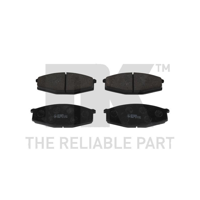 Jeu de quatre plaquettes de frein à disque NK