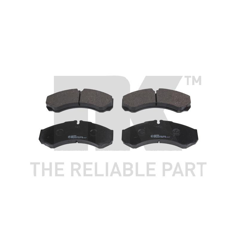 Jeu de quatre plaquettes de frein à disque NK