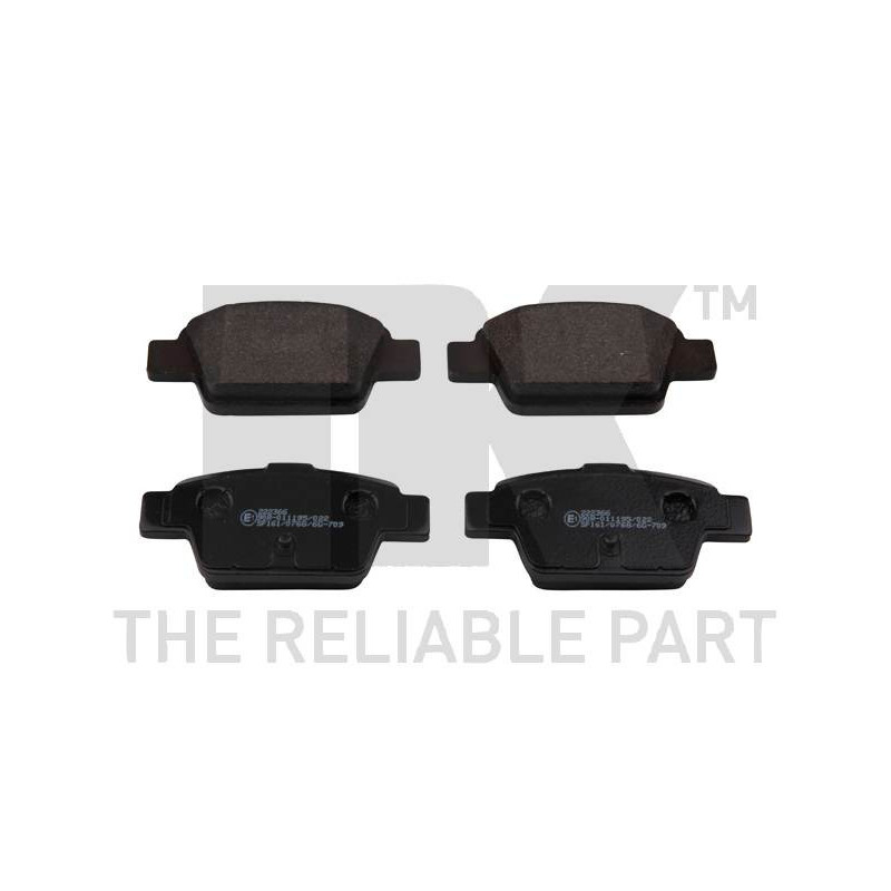 Jeu de quatre plaquettes de frein à disque NK