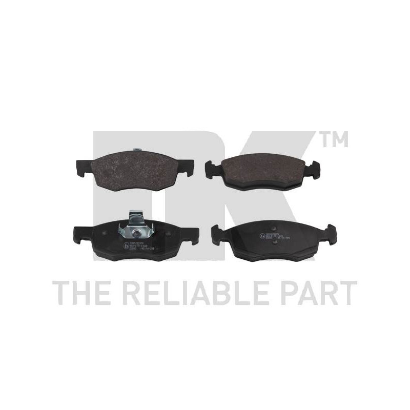 Jeu de quatre plaquettes de frein à disque NK