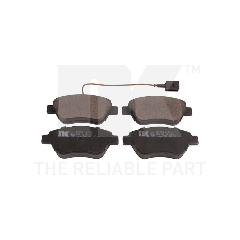 Jeu de quatre plaquettes de frein à disque NK