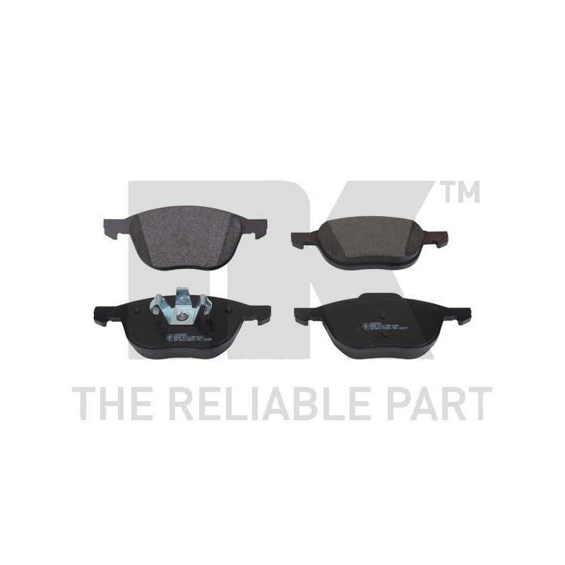 Jeu de quatre plaquettes de frein à disque NK