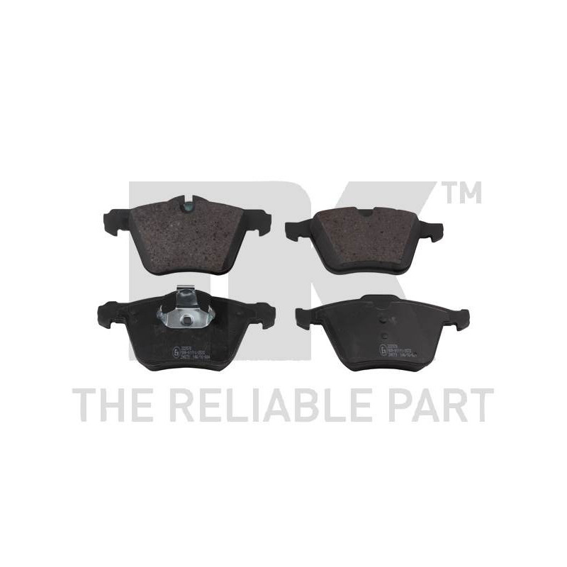 Jeu de quatre plaquettes de frein à disque NK