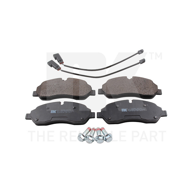 Jeu de quatre plaquettes de frein à disque NK