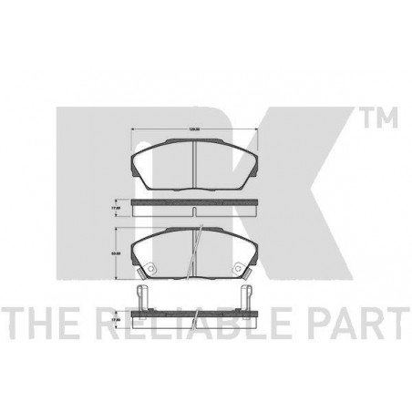 Jeu de quatre plaquettes de...