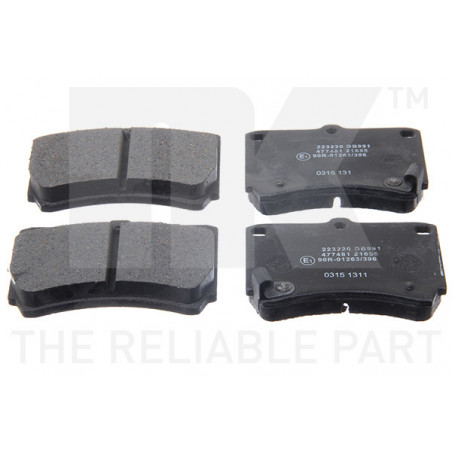 Jeu de quatre plaquettes de...