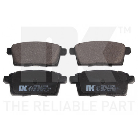 Jeu de quatre plaquettes de...