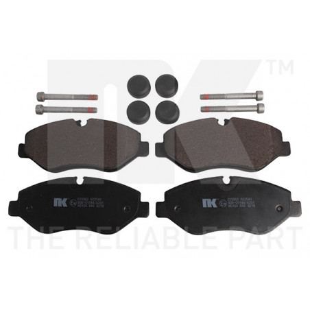 Jeu de quatre plaquettes de frein à disque NK